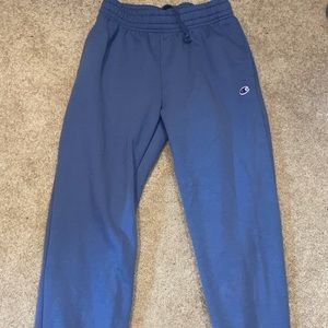 brand new blue champion sweat pants (matching crew neck on my page)